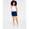 thumbnail image 1 of Bar III Womens High Waist Button Fly Shorts Blazing Navy XS, 1 of 1