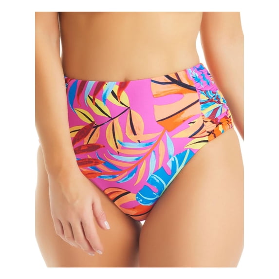 Bar III Womens High-Waist Nylon Swim Bottom Separates