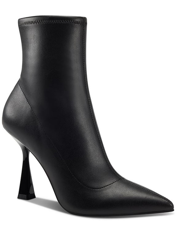 Women's Olevia Pointed Toe Dressy Booties, Black Smooth