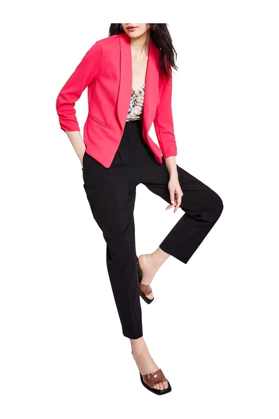 Petite Ruched Sleeve Jacket Watermelon Pop PS