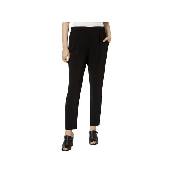 Bar III Womens Pleated Pull On Ankle Pants
