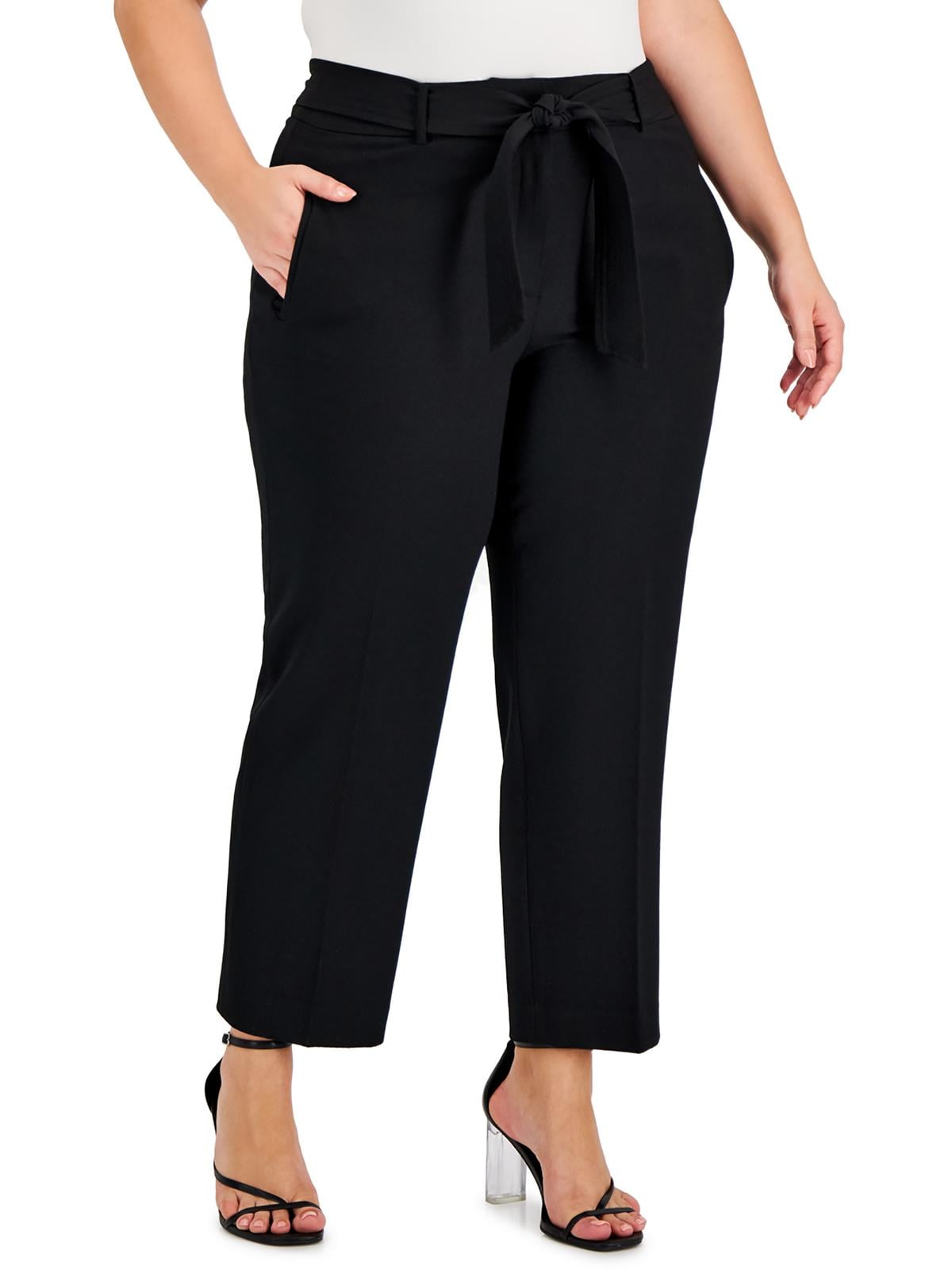 Bar III Womens Plus Crepe Business Dress Pants