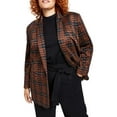 thumbnail image 1 of Bar III Womens Plus Glen Plaid Trendy One-Button Blazer, 1 of 2