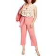 thumbnail image 1 of Bar III Womens Plus Textured High Rise Cropped Pants, 1 of 1