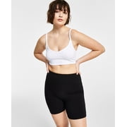 Bar III Womens Ribbed Bralette Bright White XL
