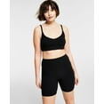 thumbnail image 1 of Bar III Womens Ribbed Bralette Deep Black M, 1 of 1