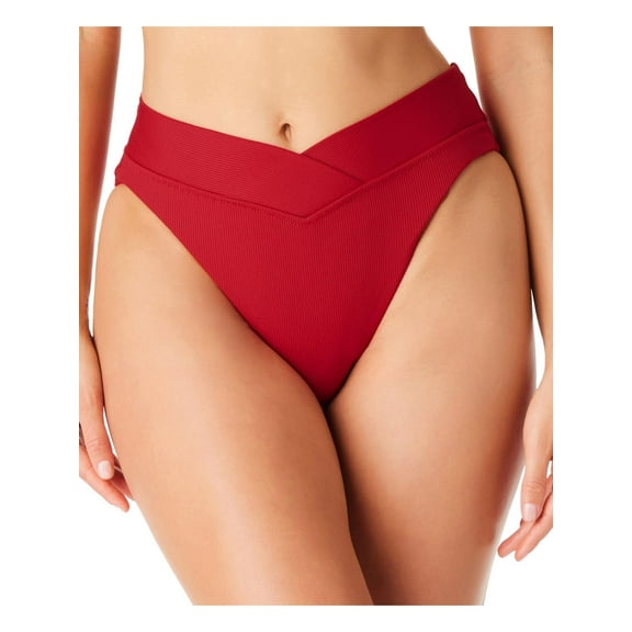 Bar III Womens Ribbed  Swim Bottom Separates