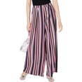 thumbnail image 1 of Bar III Womens Striped High Rise Wide Leg Pants, 1 of 2