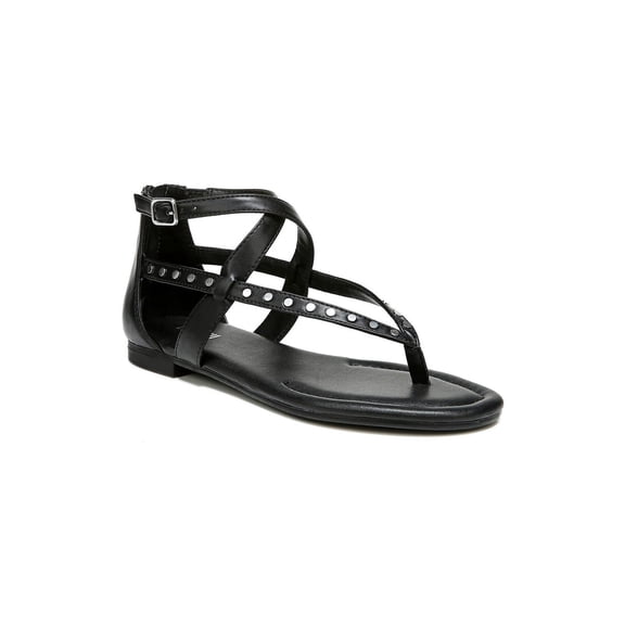 Bar III Womens Tayla Strappy Flat Sandals, BLACK, Size 5.0