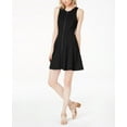 thumbnail image 1 of Bar III Zip Front Scuba Dress Black 2XS, 1 of 1