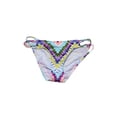 thumbnail image 1 of Bar Iii Blue Multi Dana Tie-Dyed Strappy Hipster Bikini Bottom M, 1 of 3