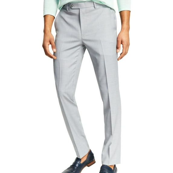 Bar Iii Men Skinny fit Dress Pants 30 / 30 Light Grey Solid