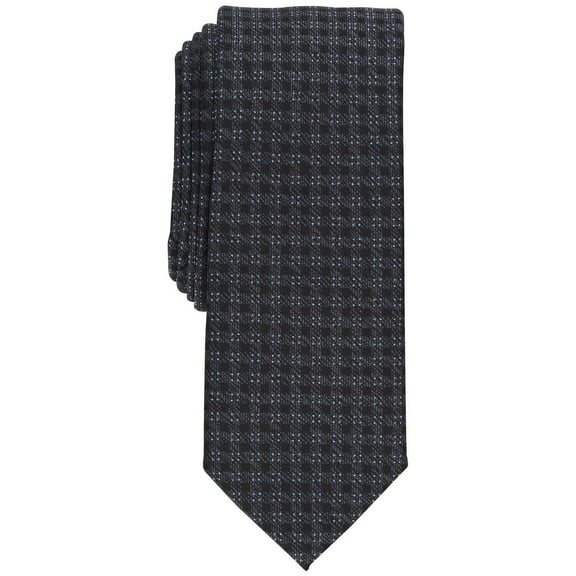 Bar Iii Men's Micro Melange Neat Tie Black Necktie