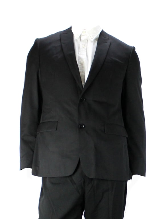 Mens Black Slim Fit Jacket 42R