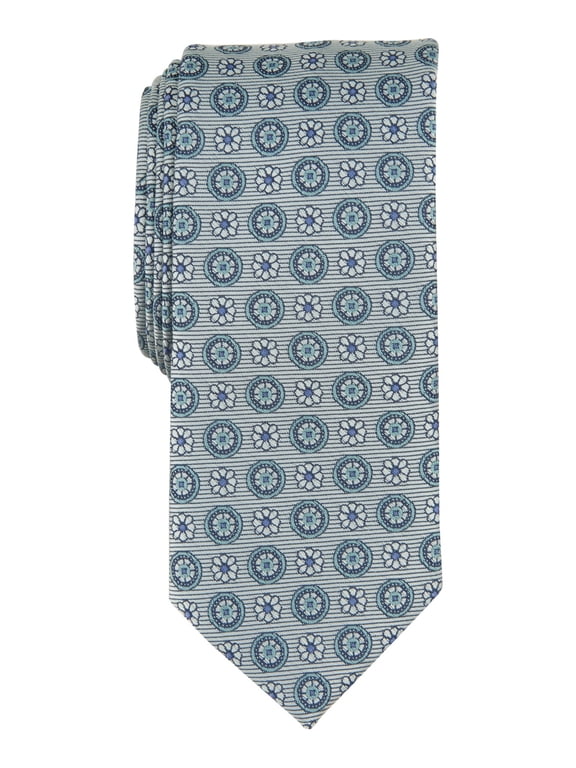 Mens Regular fit Tie Necktie One Size Green Medallion