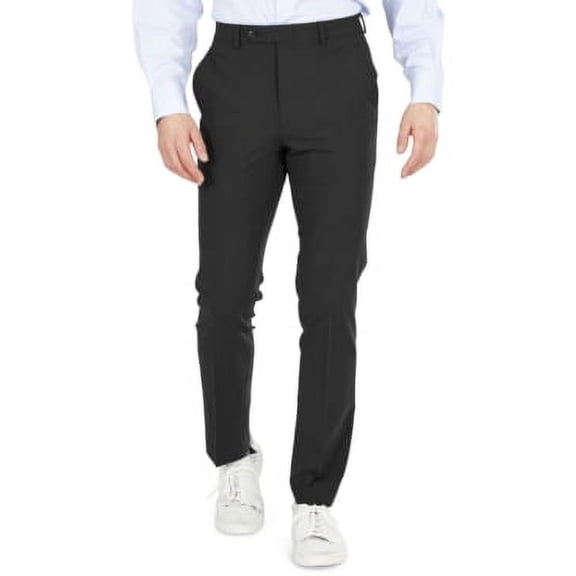 Bar Iii Mens Skinny fit Dress Pants 32 / 34 Blue Solid Wool