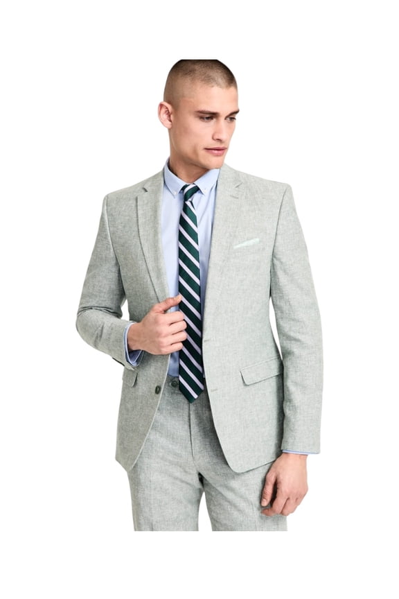 Mens Slim fit Suit Jacket Blazer 40 S Sage Green Solid Stretch