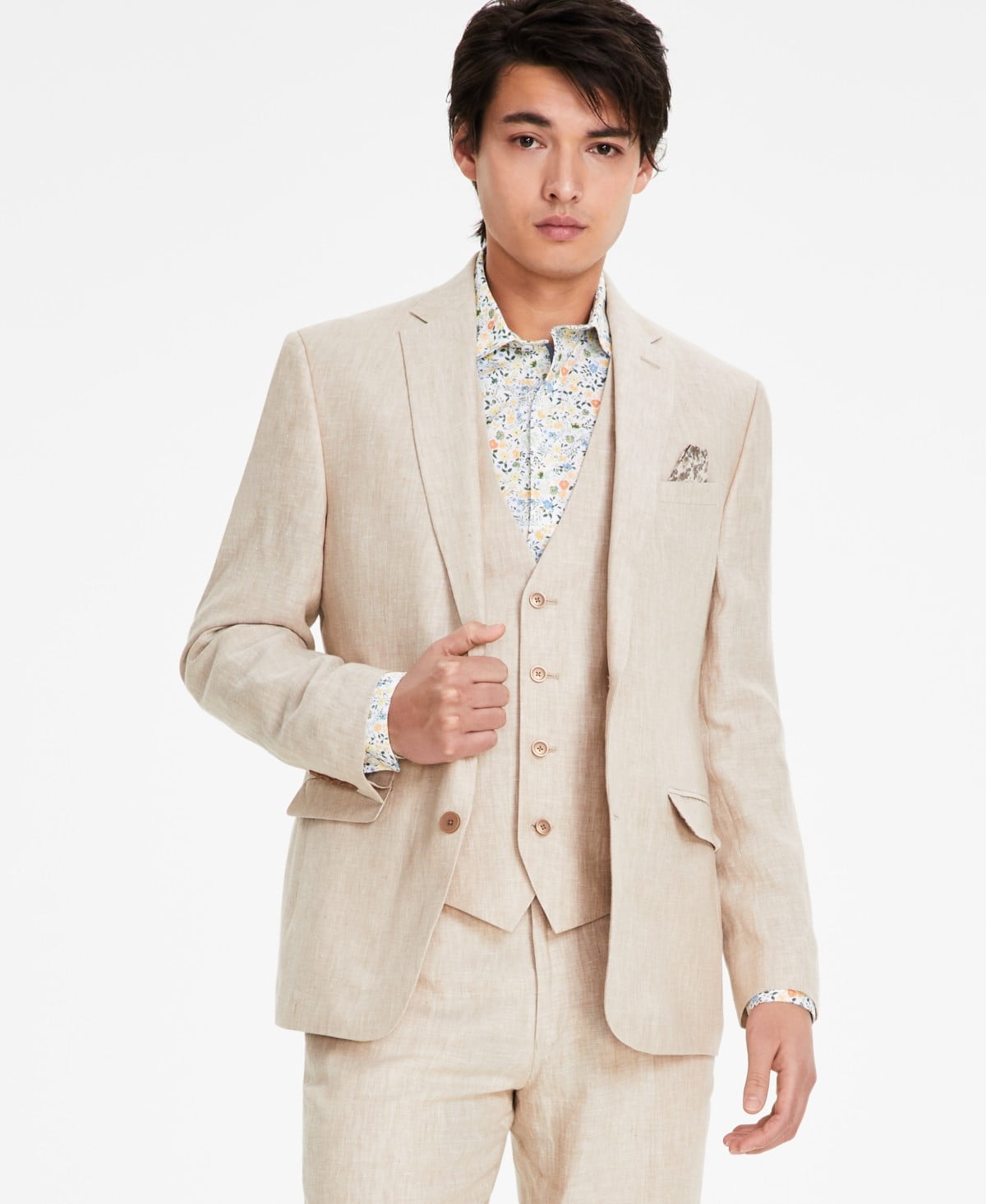 Mens Slim Fit Suit Blush main image 0