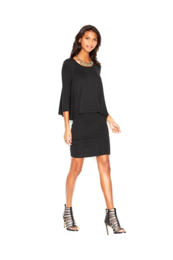 anthracite dress 3/4 sleeve size xxs nwt - movaz