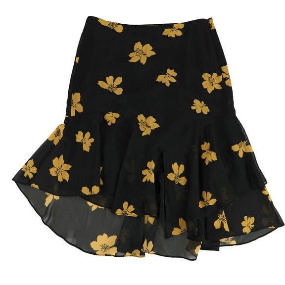 Bar Iii Womens Asymmetrical Tiered Skirt