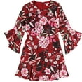thumbnail image 1 of Bar Iii Womens Bell Sleeve Fit & Flare Dress, 1 of 2