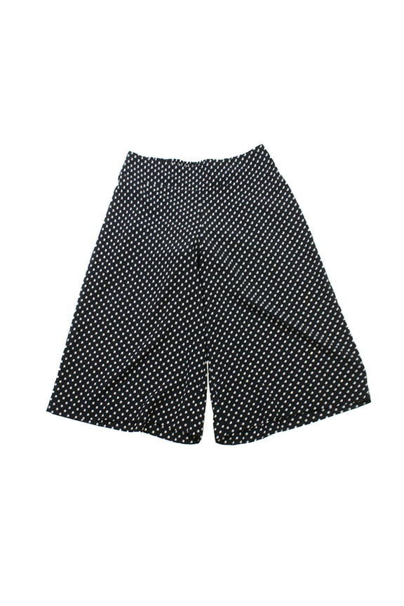 Womens Black High-Rise Dot-Print Gauchos Pants M