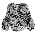 thumbnail image 1 of Bar Iii Womens Blouson-Sleeve Knit Blouse, 1 of 2
