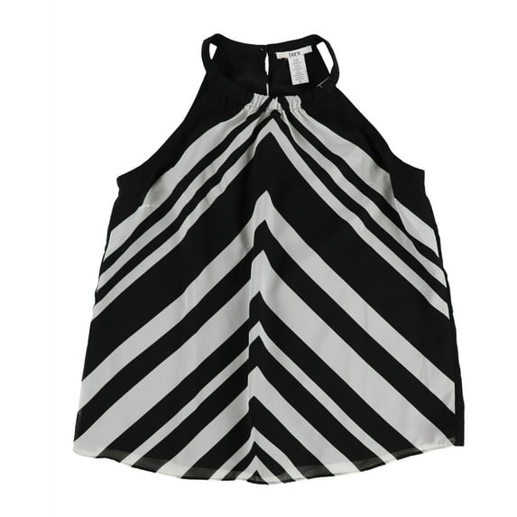 Bar Iii Womens Chevron Knit Blouse