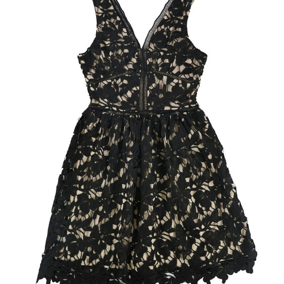 Bar Iii Womens Contrast Fit & Flare Dress