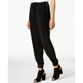 thumbnail image 1 of Bar Iii Womens Contrast-Trim Casual Jogger Pants, 1 of 2