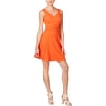 thumbnail image 1 of Bar Iii Womens Crochet-Trim Fit & Flare Dress, 1 of 1