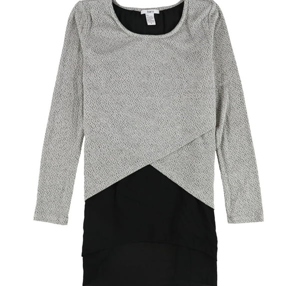 Bar Iii Womens Crossover Tunic Blouse