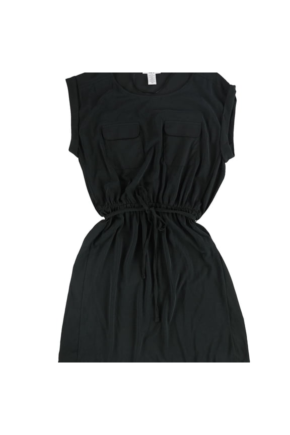 Womens Cuffed Fit & Flare Dress
