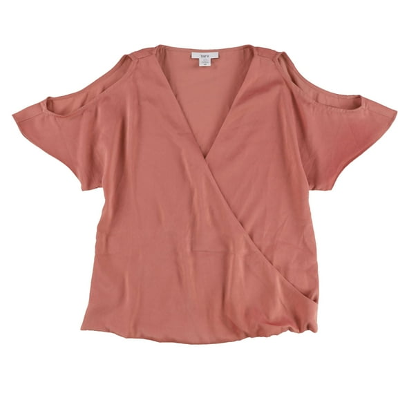 Bar Iii Womens Draped Knit Blouse