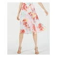 thumbnail image 1 of Bar Iii Womens Floral Print Pleated Skirt, 1 of 2