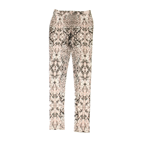 Bar Iii Womens Grey Multi Snakeskin-Print Scuba Leggings M