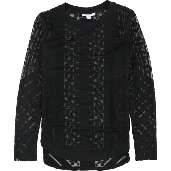 Bar Iii Womens Illusion Basic T-Shirt