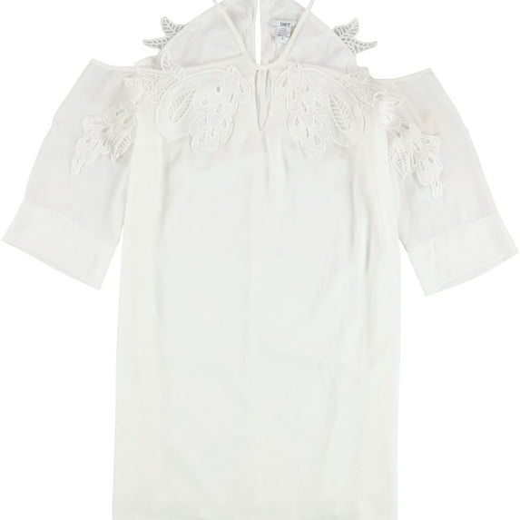 Bar Iii Womens Lace-Applique Off-Shoulder Dress