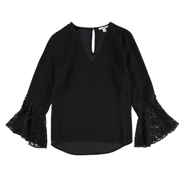 Bar Iii Womens Lace Sleeve Pullover Blouse