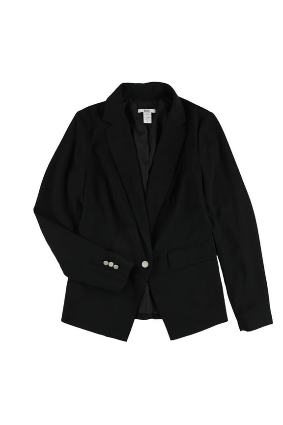 Single Button Blazer Deepblack M