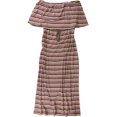 thumbnail image 1 of Bar Iii Womens Off Shoulder Maxi Strapless Tiered Dress, 1 of 3