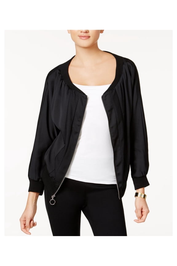 Womens Off-The-Shoulder Bomber Jacket