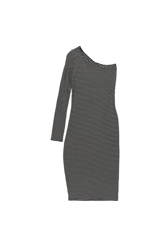 Womens One-Shoulder Bodycon Dress