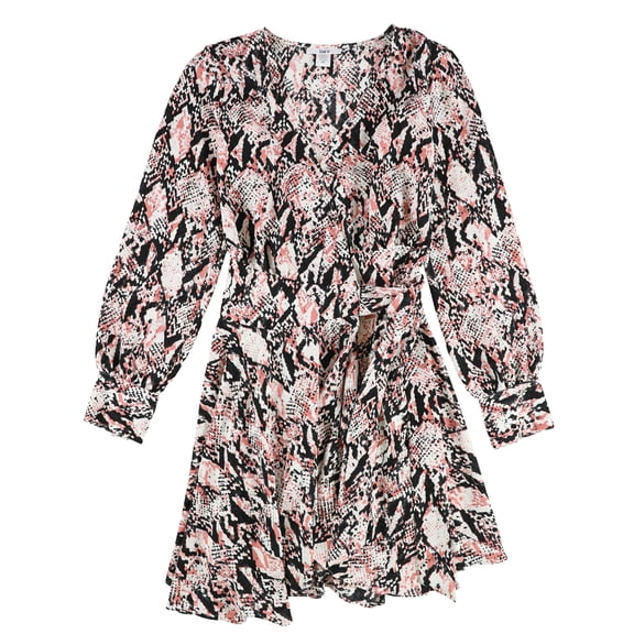 Bar Iii Womens Printed Wrap Dress