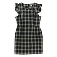 thumbnail image 1 of Bar Iii Womens Retro Flannel Shift Dress, 1 of 2