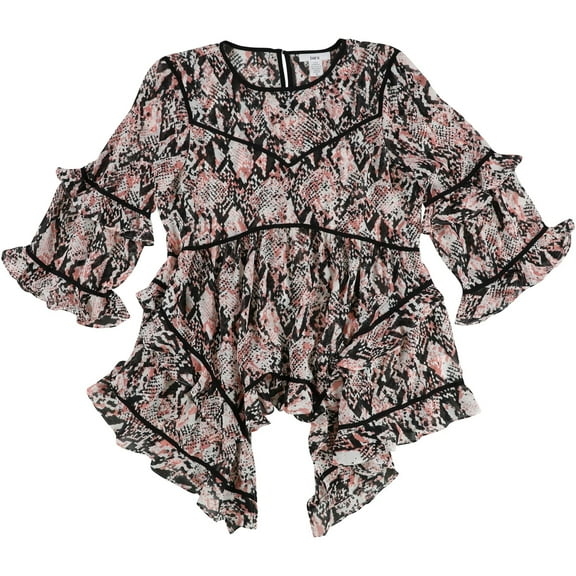 Bar Iii Womens Ribbon Trim Knit Blouse