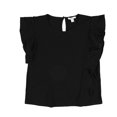 thumbnail image 1 of Bar Iii Womens Ruffle Basic T-Shirt, 1 of 2