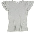 thumbnail image 1 of Bar Iii Womens Ruffled Basic T-Shirt, 1 of 2