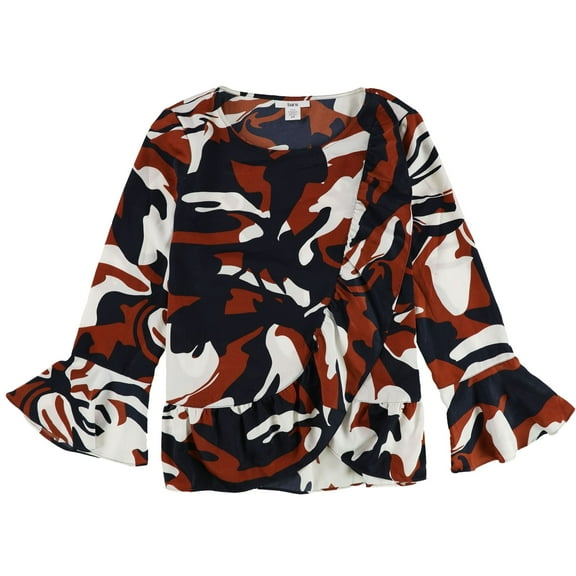 Bar Iii Womens Ruffled Knit Blouse