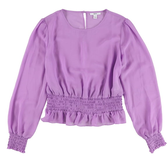Bar Iii Womens Smocked Pullover Blouse